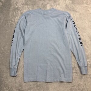 Vintage Medallion Volleyball Shirt Adult Small Blue Long Sleeve USA 70s 80s